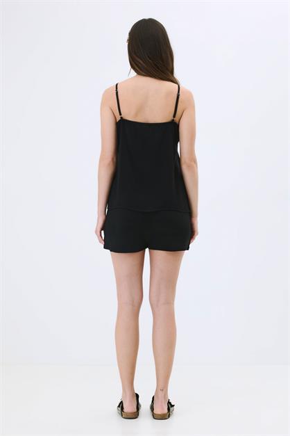 Womens Viscose Pajama Set - Spaghetti Strap Top and Shorts - Lightweight Sleepwear 9155 