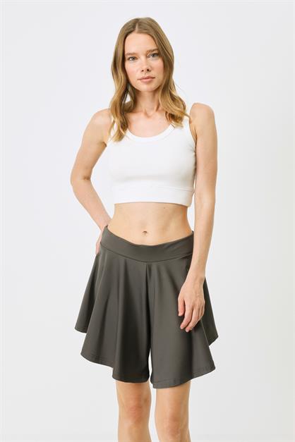 Womens Spaghetti Strap Crop Ribbed Stretch Knit Tank Top 926