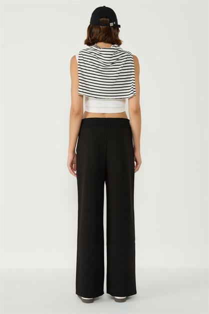 Womens Palazzo Sweatpants With Stitching Detail 746