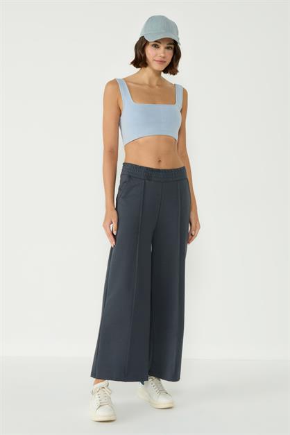 Womens Palazzo Sweatpants With Stitching Detail 746