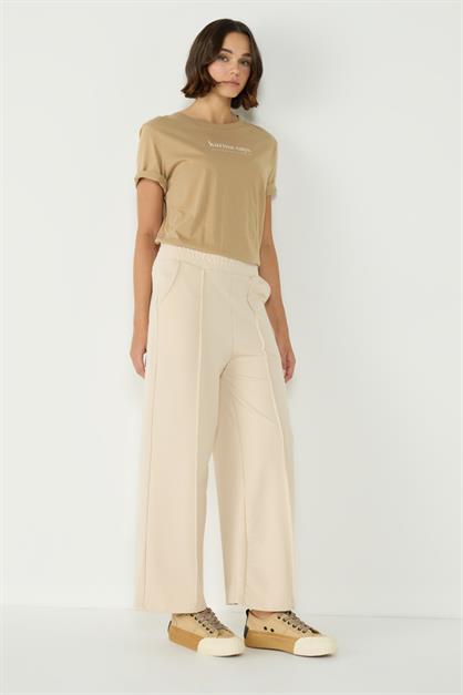 Womens Palazzo Sweatpants With Stitching Detail 746 