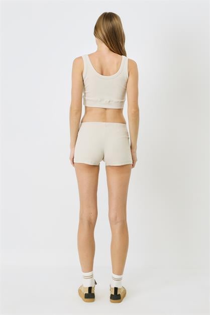 Womens Ribbed Knit Short Boxer 930