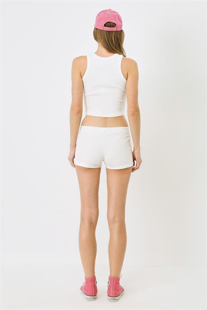 Womens Ribbed Knit Short Boxer 930