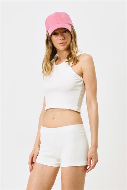 Womens Ribbed Knit Short Boxer 930