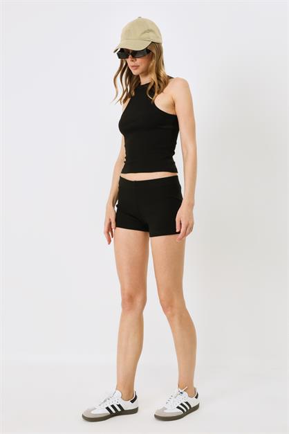 Womens Ribbed Knit Short Boxer 930