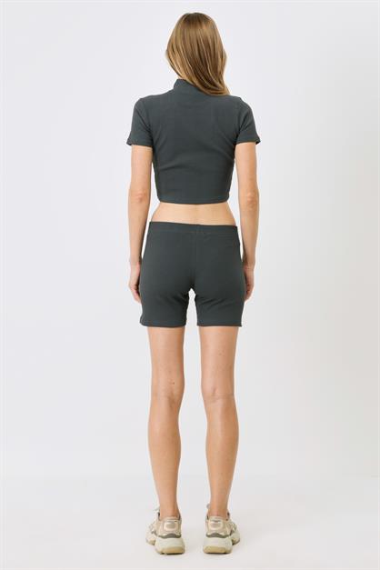 Womens Ribbed Knit Long Boxer 931