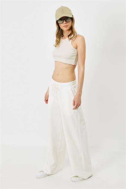 Womens Halter Neck Ribbed Stretch Mini Crop Tank Top 924