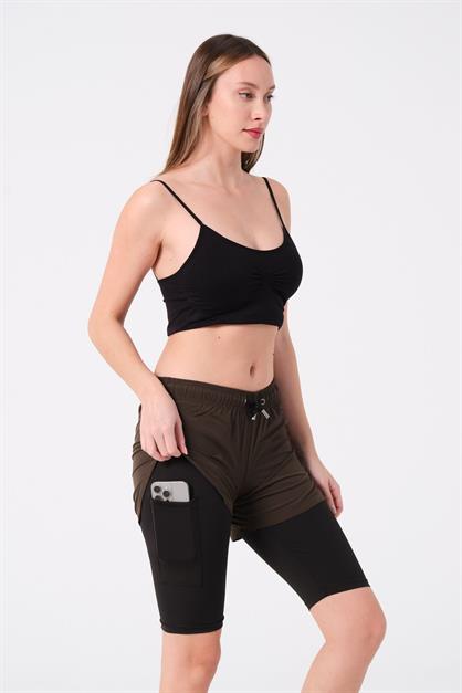 Womens Board Shorts With Built-in Leggings  870