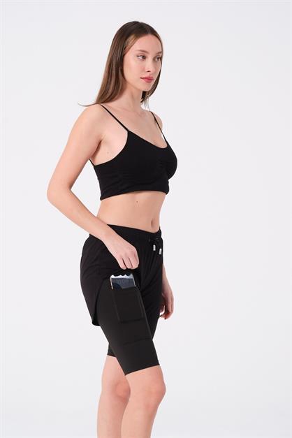 Womens Board Shorts With Built-in Leggings 870 