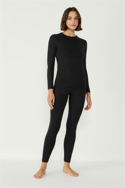 Womens Long Sleeve Crew Neck Thermal Set 405152
