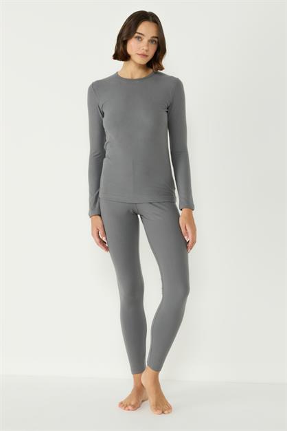 Womens Long Sleeve Crew Neck Thermal Set 405152 