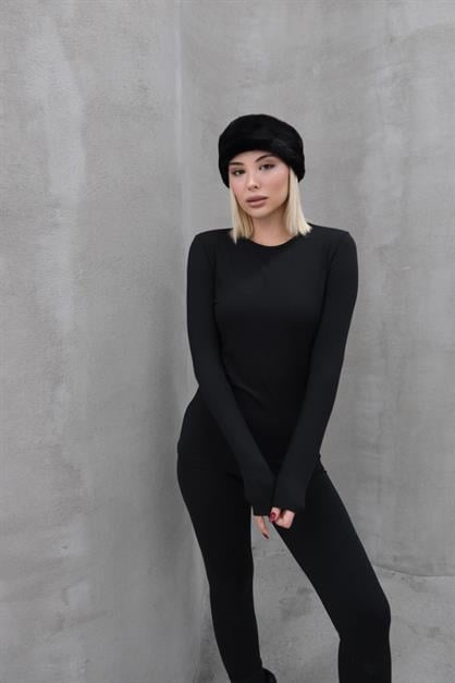 Womens Long Sleeve Crew Neck Thermal Set 405152