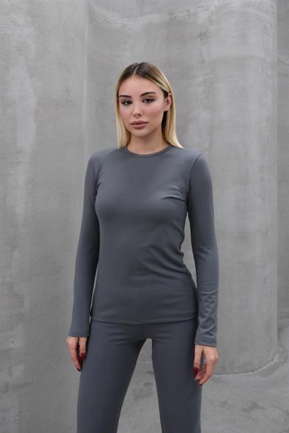 Womens Long Sleeve Crew Neck Thermal Set 405152 