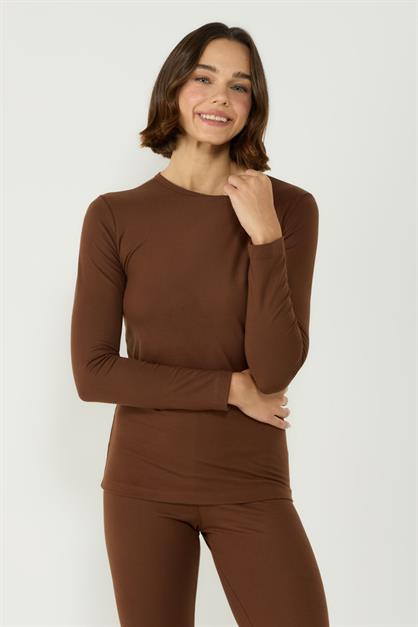 Womens Long Sleeve Crew Neck Thermal Set 405152 