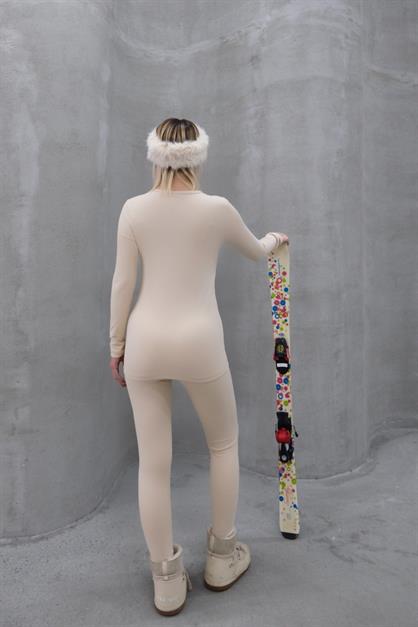 Womens Long Sleeve Crew Neck Thermal Set 405152