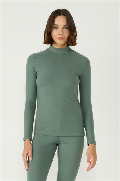Womens Long Sleeve Collared Thermal Set 405154