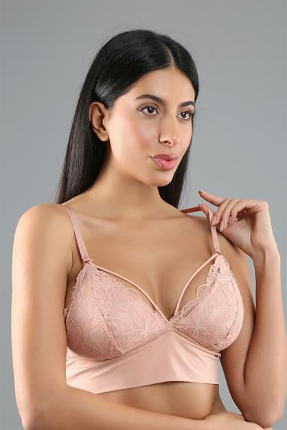 Kaplı Bralet Sütyen C18320 Capucino
