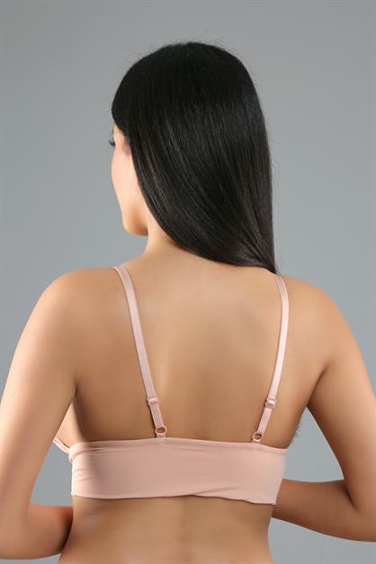 Kaplı Bralet Sütyen C18320 Capucino