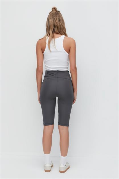 Karyoka High-Waisted Knee-Length Sports Shorts Leggings 9412