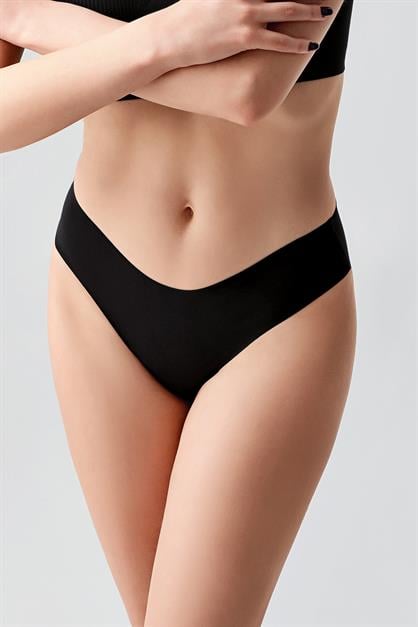 Non-Slip Waist Laser Cut Slip Briefs C19203