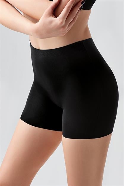 Non-Slip Waist Laser Cut Shorts C19205