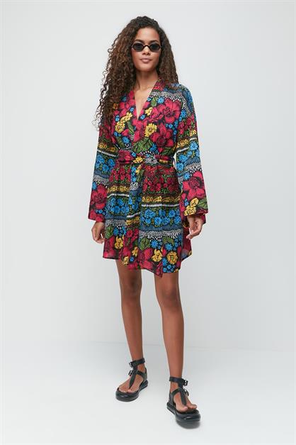Kimono Sarong Beach Dress 22412