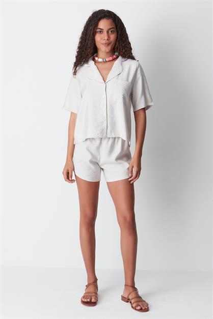 Short Sleeve Shirt and Shorts Set 9148