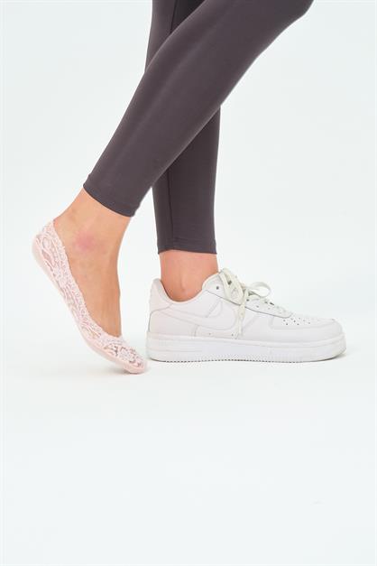 Luna Dantelli Babet Çorap Pembe