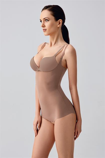 Laser Cut Open Bust Slip Corset C19240