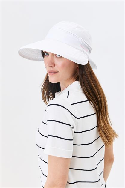 Straw Beach Hat with Visor Y25730-30
