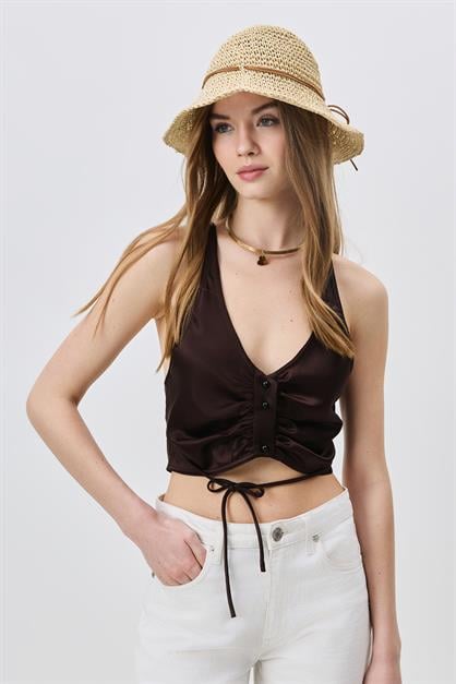 Woven Straw Beach Hat Y25730-23