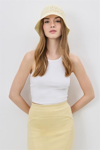 Woven Straw Beach Hat Y25730-26