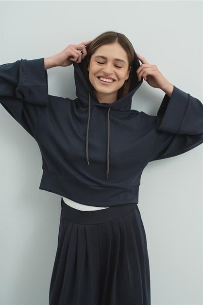 Pure Touch Kapüşonlu Sweat CC7004 Füme