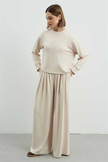Pure Touch Pleated Wide-Leg Trousers CC7006