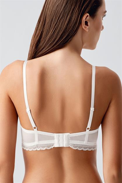 Non-padded Lace-Detailed Bra C18395