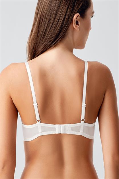 Push Up Dantel Detaylı Sütyen C18415 Ekru