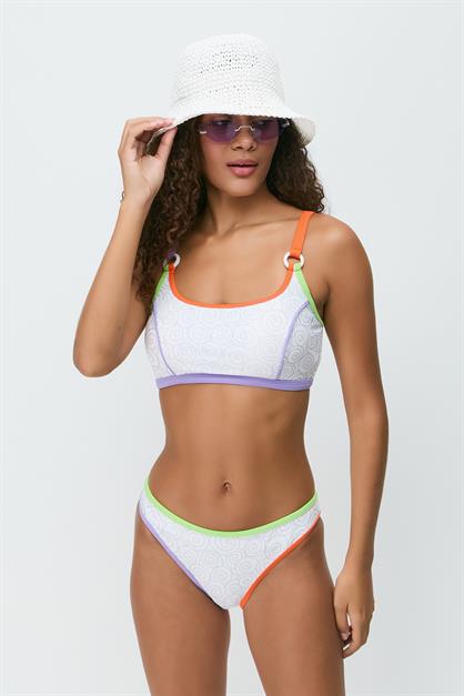 Colorful Striped Bikini Set 3279