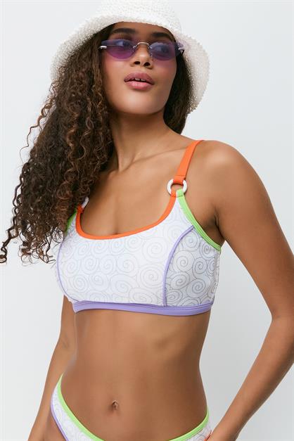 Colorful Striped Bikini Set 3279
