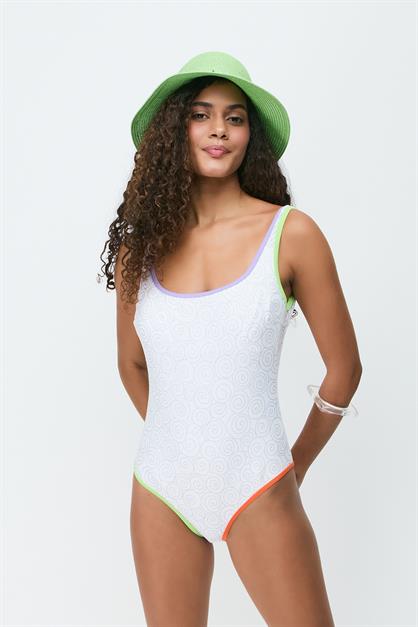 Colorful Striped Swimsuit 7785