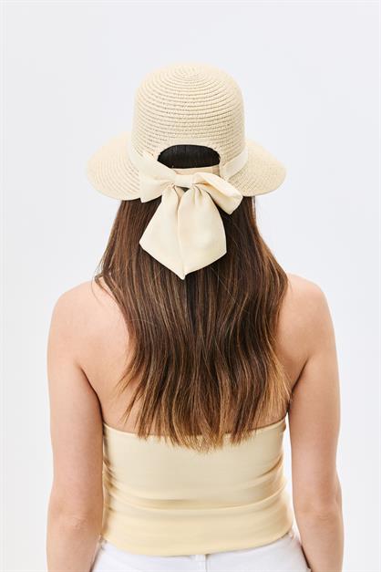 Straw Beach Hat with Visor Y25730-27