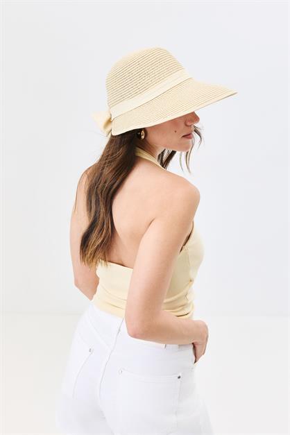 Straw Beach Hat with Visor Y25730-27