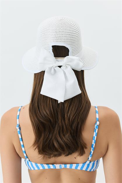 Straw Beach Hat with Visor Y25730-27