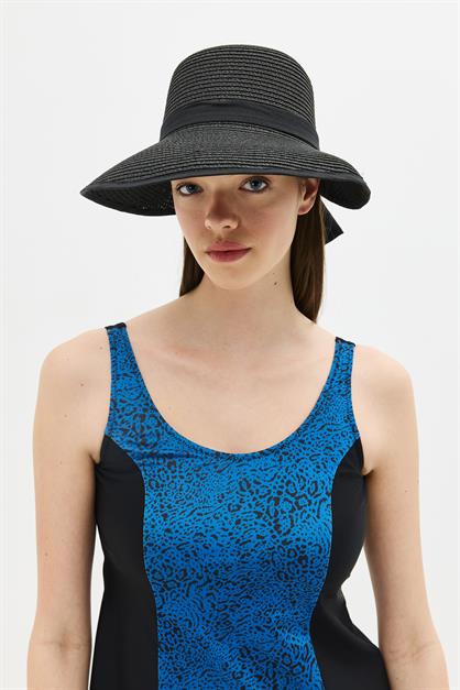 Straw Beach Hat with Visor Y25730-27