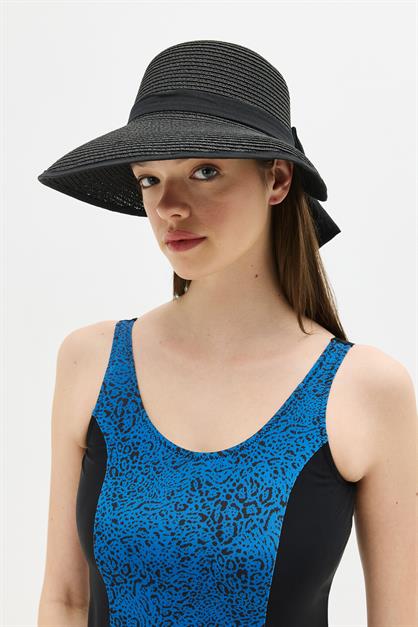 Straw Beach Hat with Visor Y25730-27