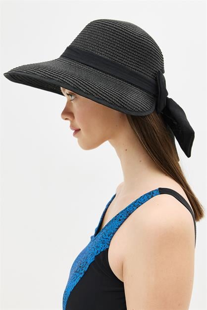 Straw Beach Hat with Visor Y25730-27