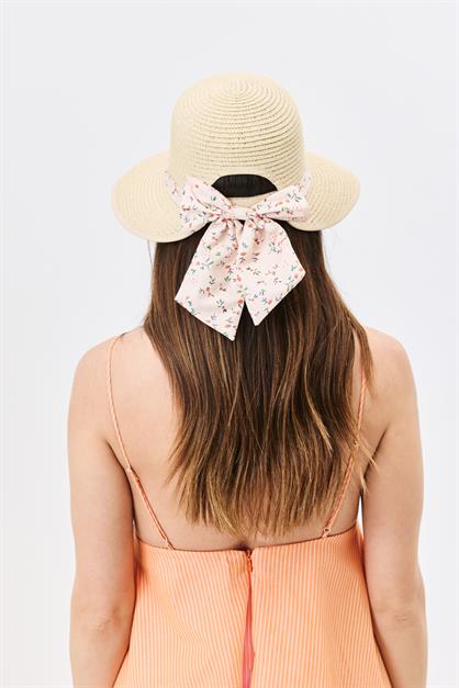 Straw Beach Hat with Visor Y25730-28