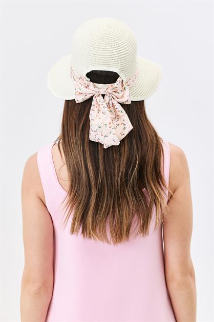Straw Beach Hat with Visor Y25730-28