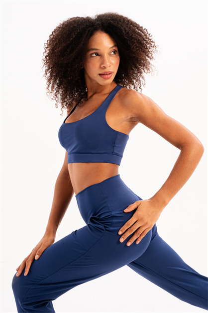 Women Sports Bra with Back Detail and Removable Pads 