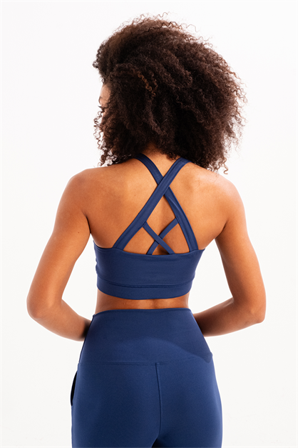 Women Sports Bra with Back Detail and Removable Pads 