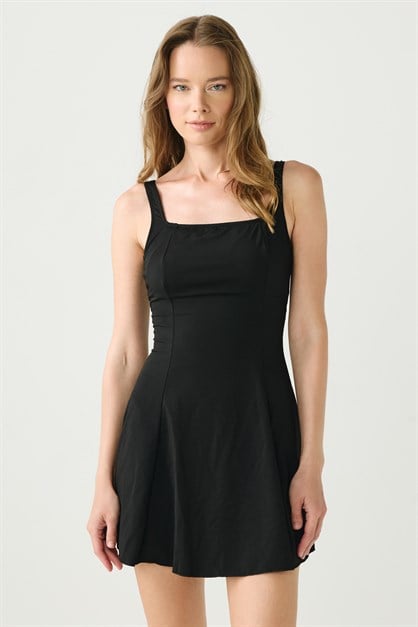 Şortlu Elbise Mayo 4175 Siyah